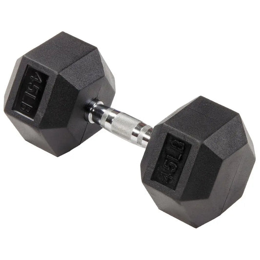 Rubber Encased Hex Dumbbell