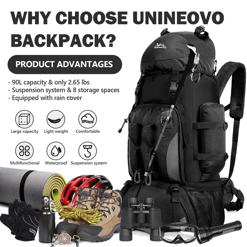 90L Waterproof Hiking