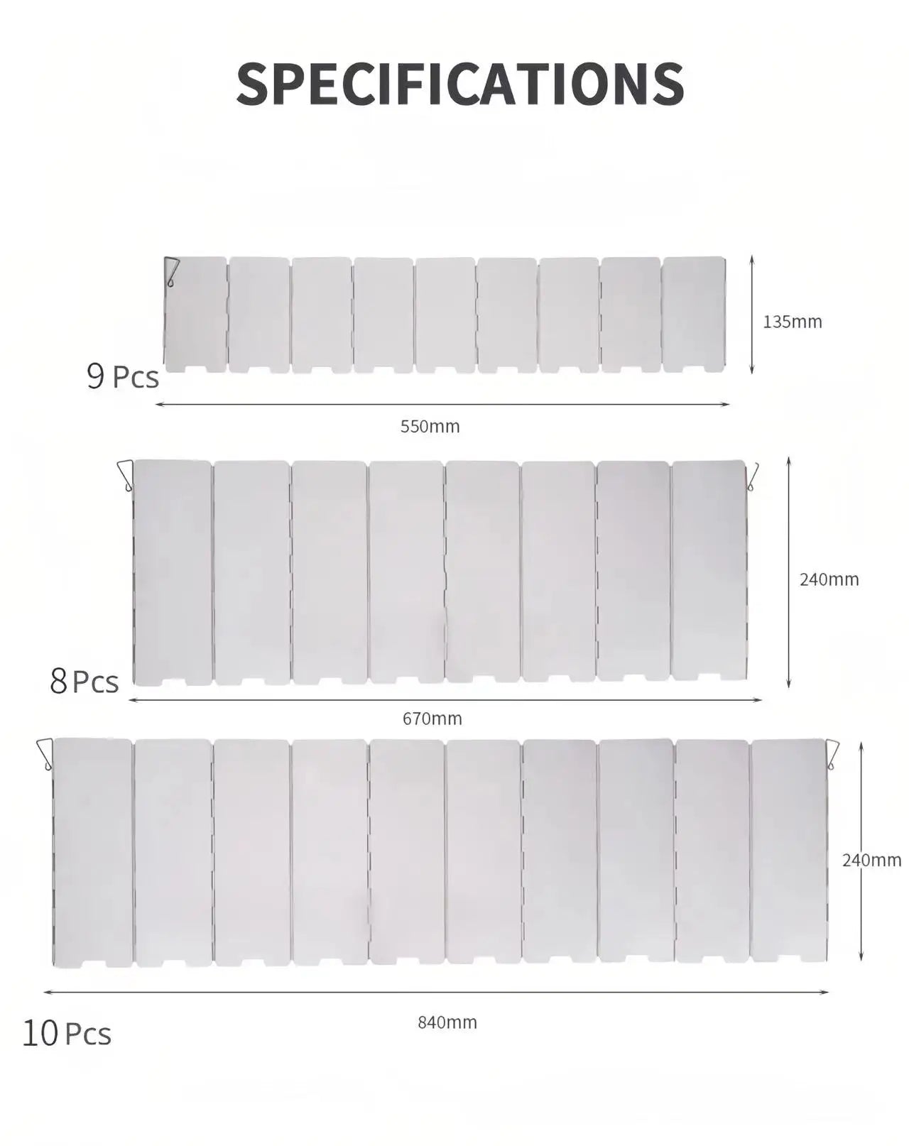 Plates Gas Stove Wind Shield